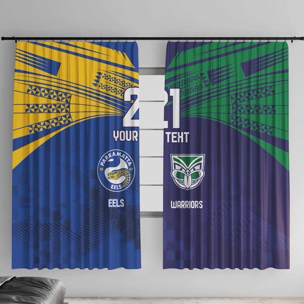 Custom Warriors-Eels Window Curtain Together Sporty Style