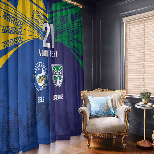 Custom Warriors-Eels Window Curtain Together Sporty Style