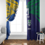 Custom Warriors-Eels Window Curtain Together Sporty Style