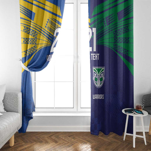Custom Warriors-Eels Window Curtain Together Sporty Style