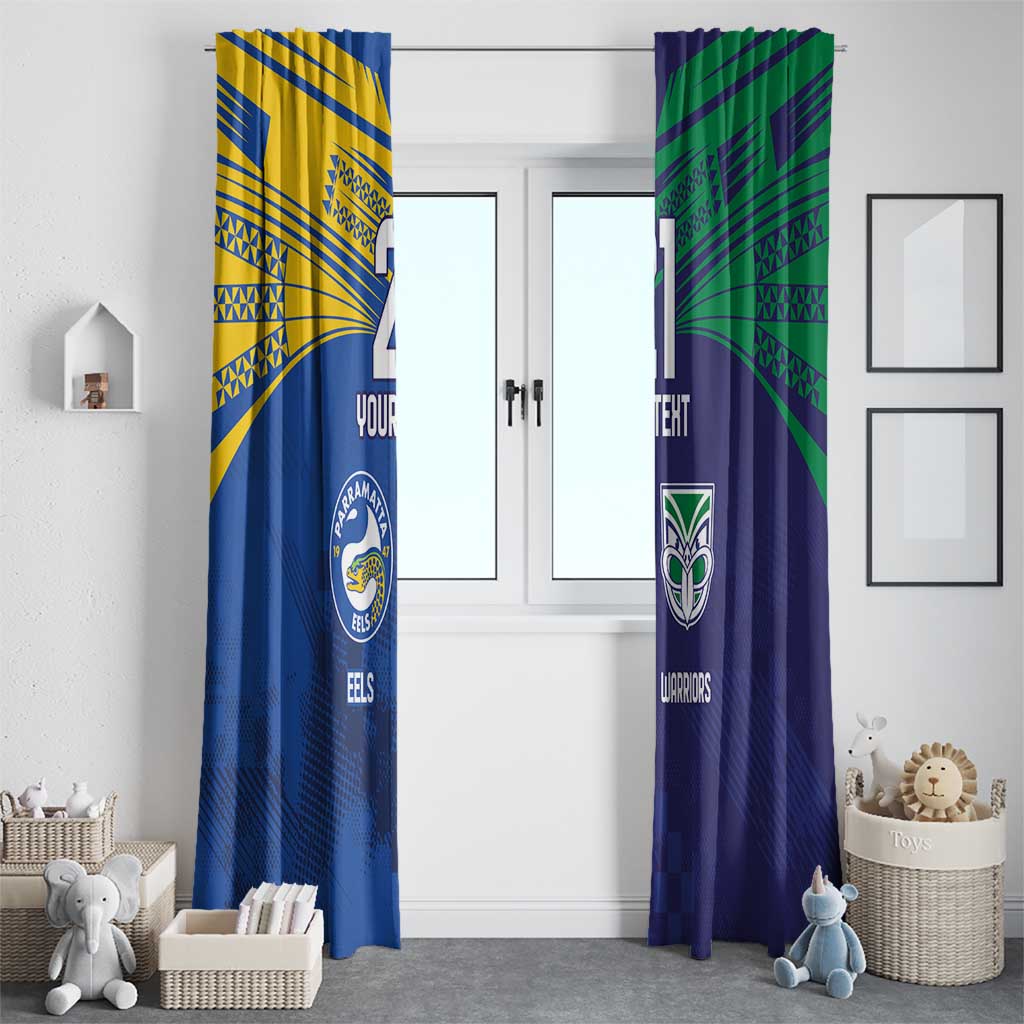 Custom Warriors-Eels Window Curtain Together Sporty Style