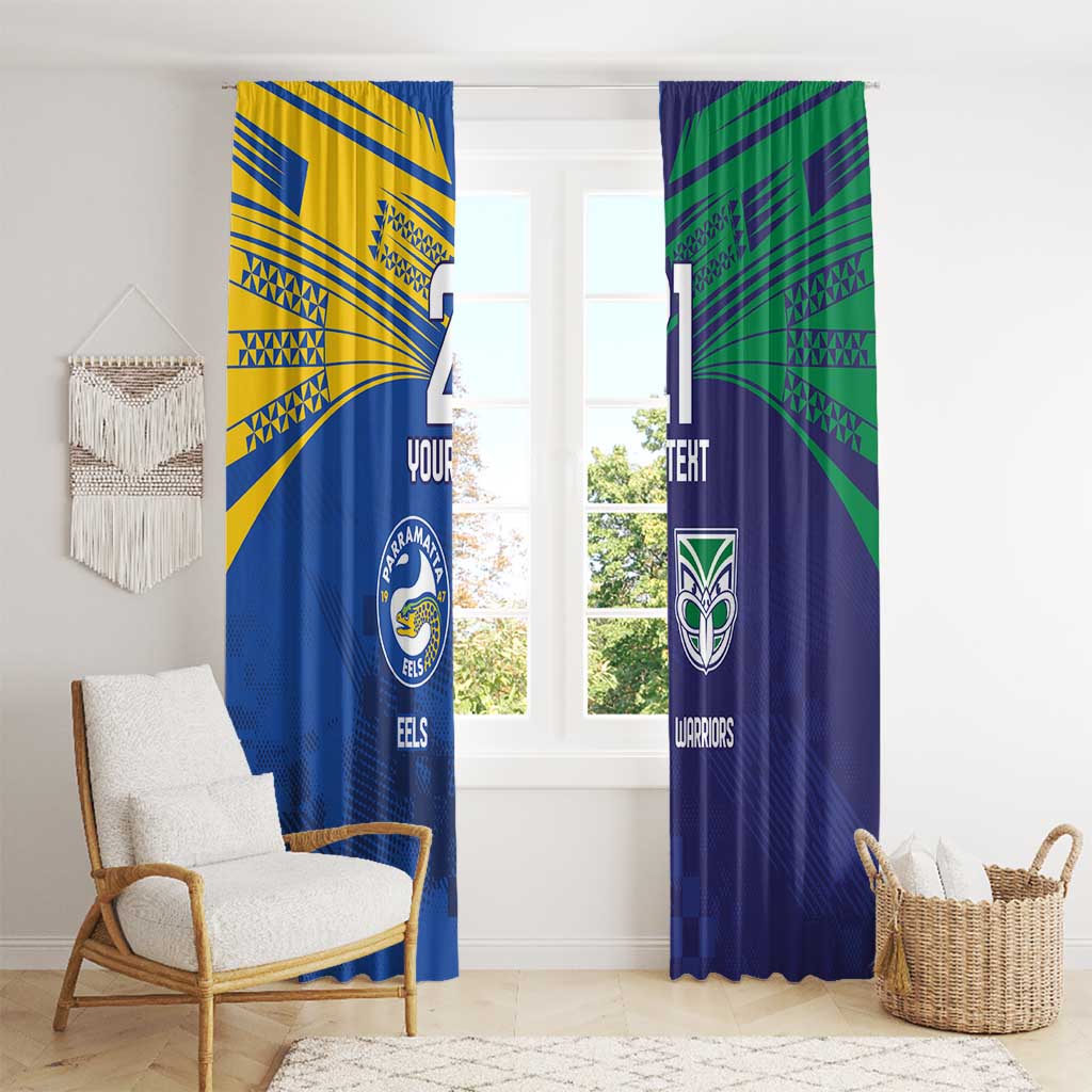 Custom Warriors-Eels Window Curtain Together Sporty Style