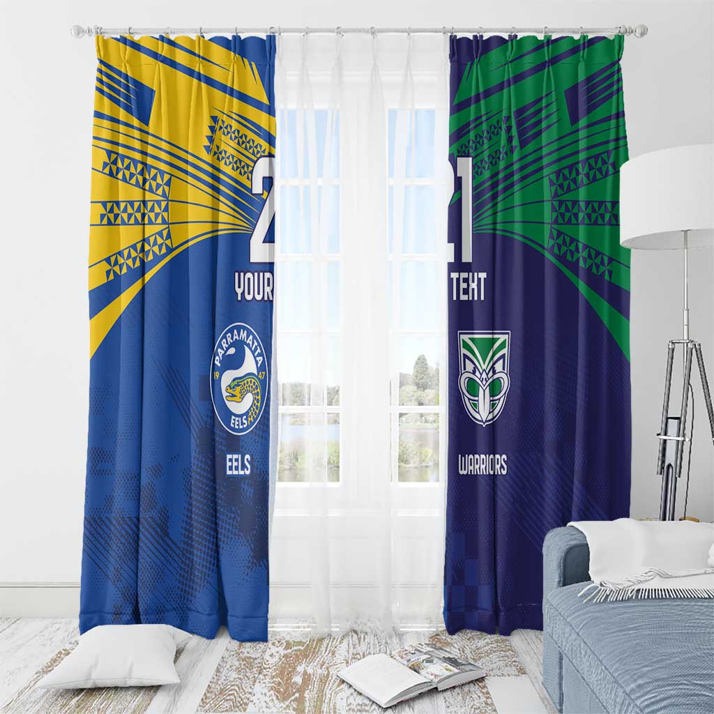 Custom Warriors-Eels Window Curtain Together Sporty Style