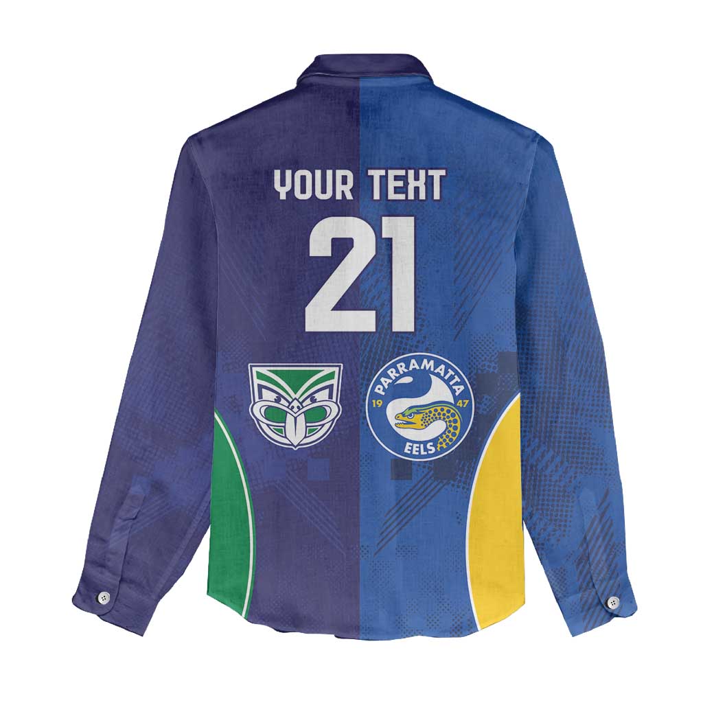 Custom Warriors-Eels Women Casual Shirt Together Sporty Style