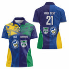 Custom Warriors-Eels Women Polo Shirt Together Sporty Style