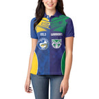 Custom Warriors-Eels Women Polo Shirt Together Sporty Style