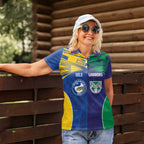 Custom Warriors-Eels Women Polo Shirt Together Sporty Style