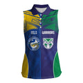 Custom Warriors-Eels Women Sleeveless Polo Shirt Together Sporty Style