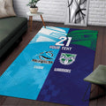 Custom Warriors-Shark Area Rug Together Sporty Style