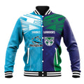 Custom Warriors-Shark Baseball Jacket Together Sporty Style