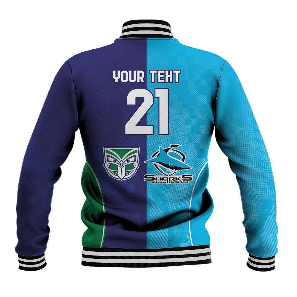 Custom Warriors-Shark Baseball Jacket Together Sporty Style
