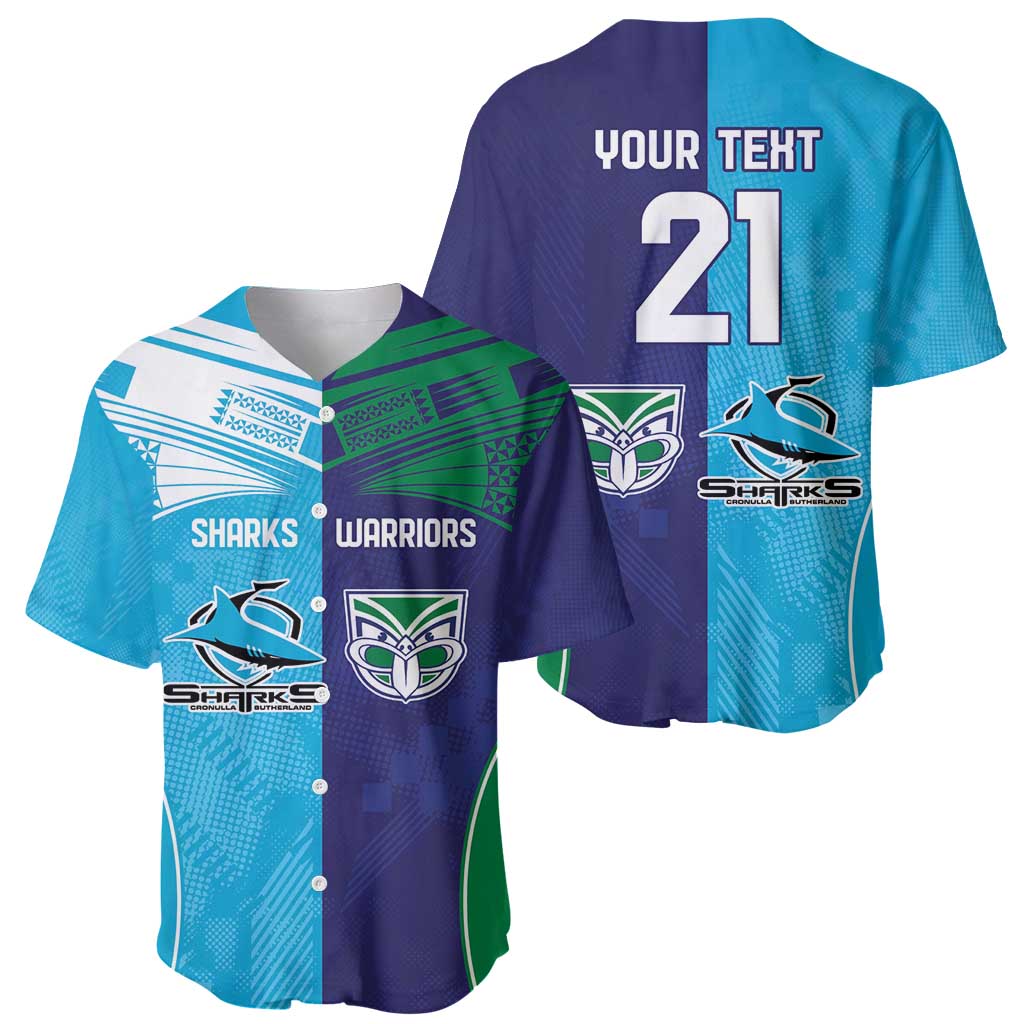Custom Warriors-Shark Baseball Jersey Together Sporty Style