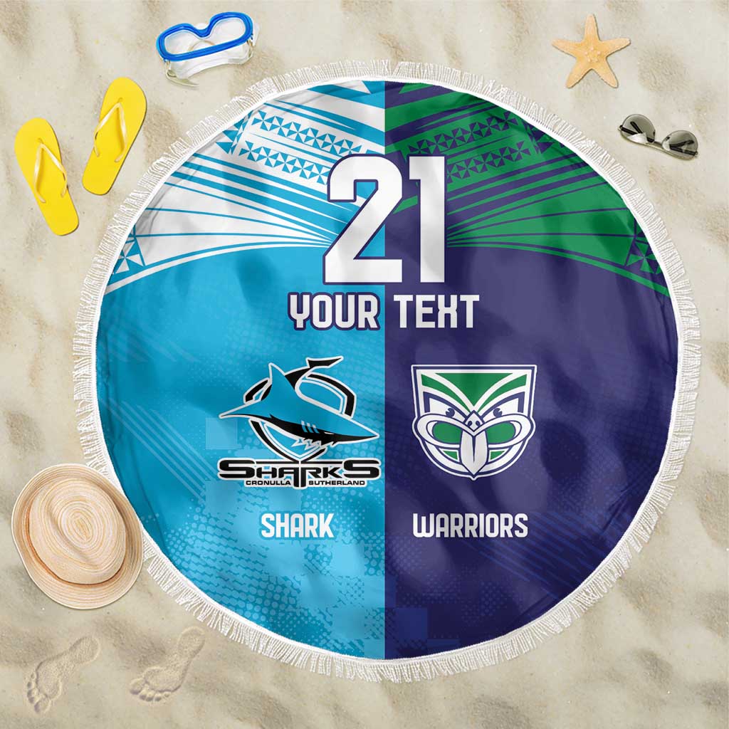 Custom Warriors-Shark Beach Blanket Together Sporty Style