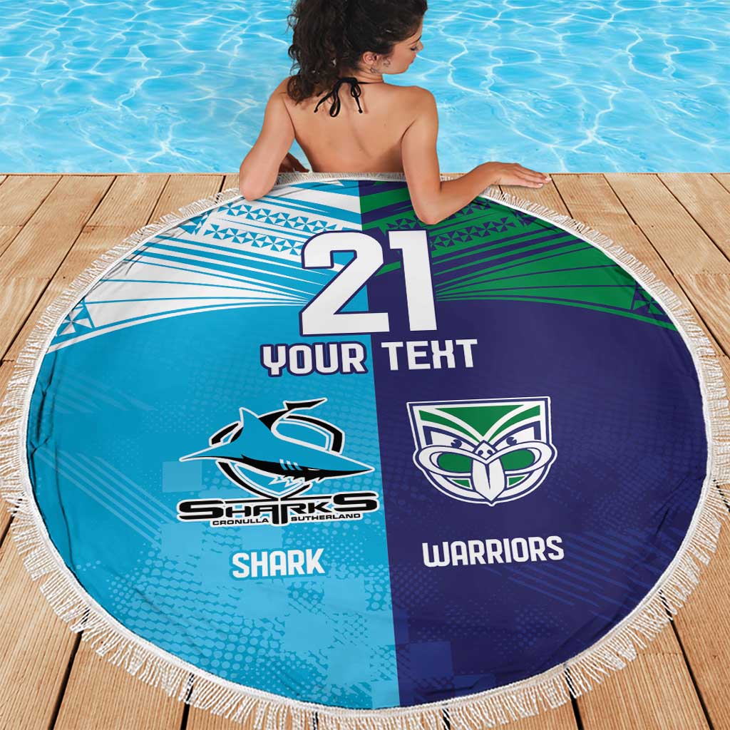 Custom Warriors-Shark Beach Blanket Together Sporty Style