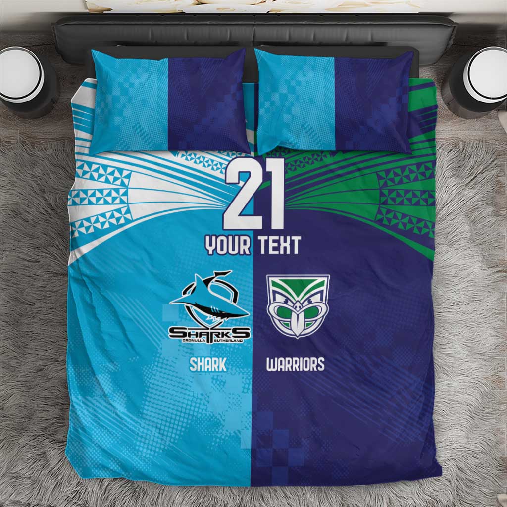 Custom Warriors-Shark Bedding Set Together Sporty Style