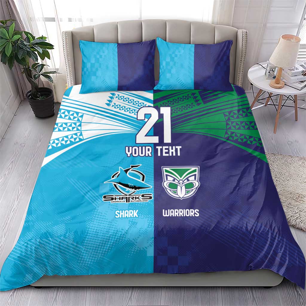 Custom Warriors-Shark Bedding Set Together Sporty Style
