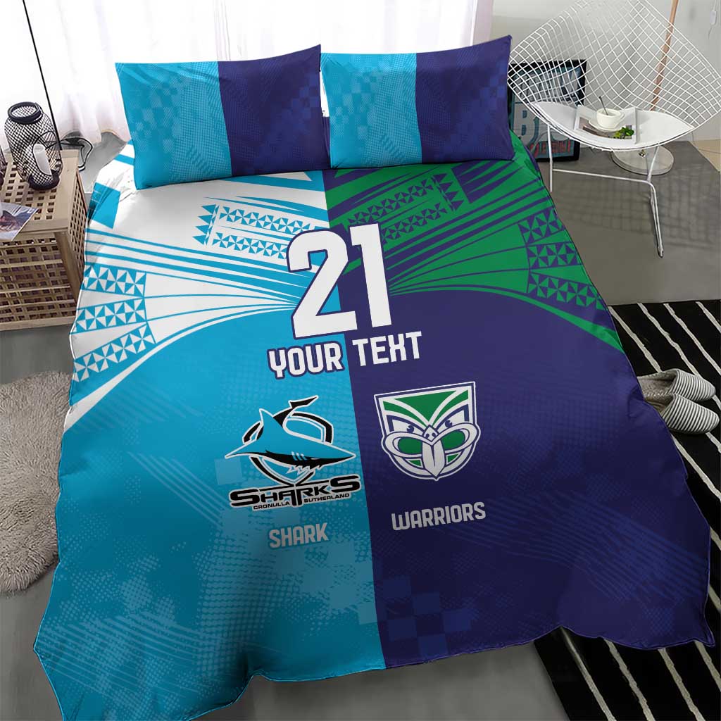 Custom Warriors-Shark Bedding Set Together Sporty Style