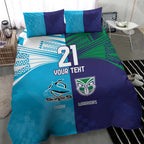 Custom Warriors-Shark Bedding Set Together Sporty Style