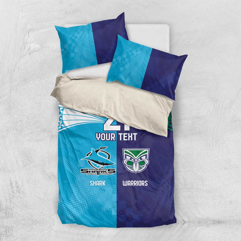 Custom Warriors-Shark Bedding Set Together Sporty Style