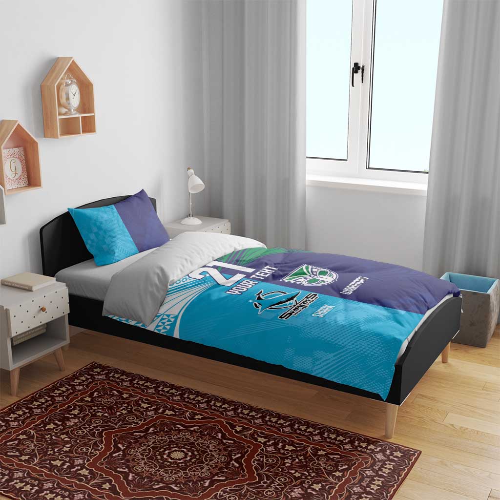 Custom Warriors-Shark Bedding Set Together Sporty Style