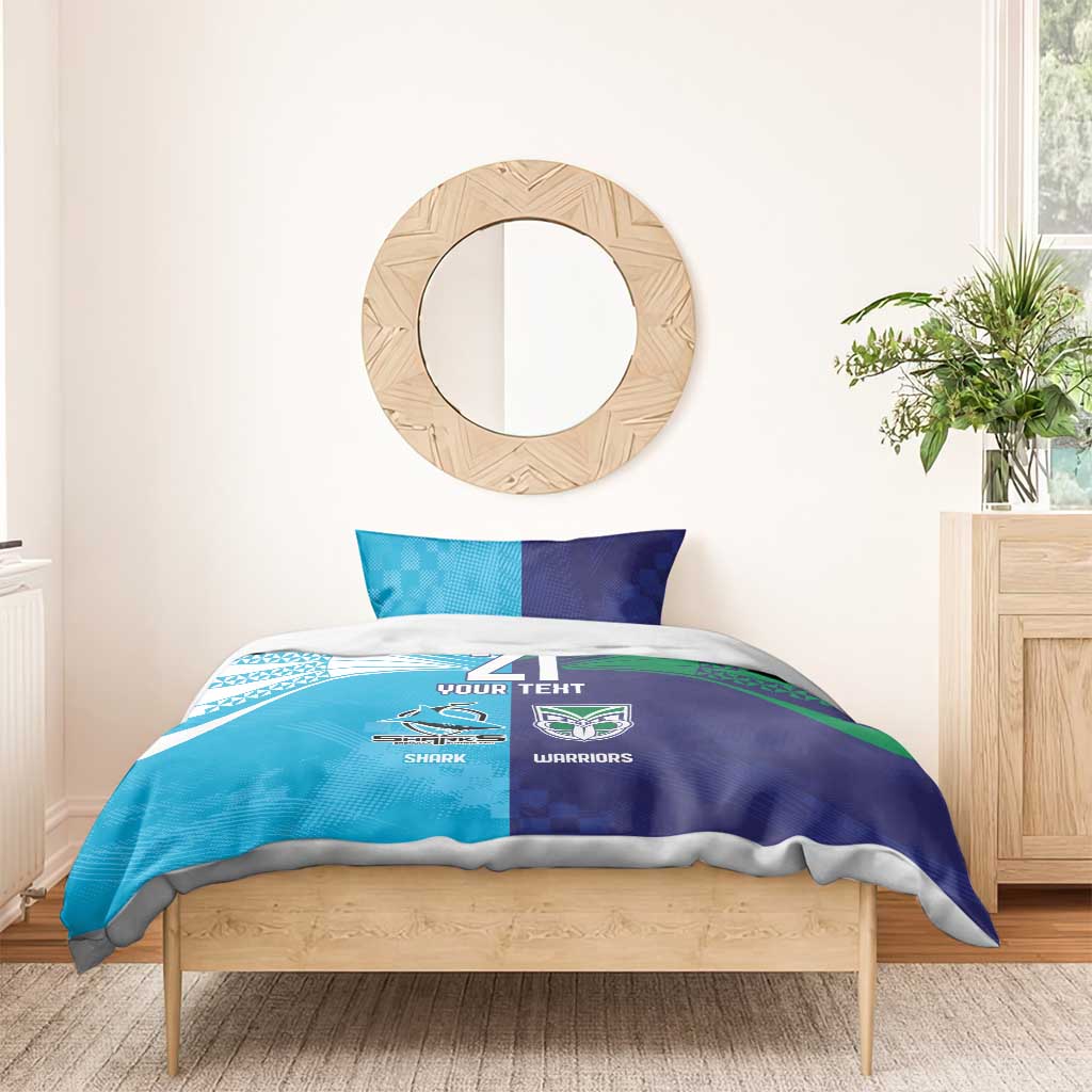 Custom Warriors-Shark Bedding Set Together Sporty Style