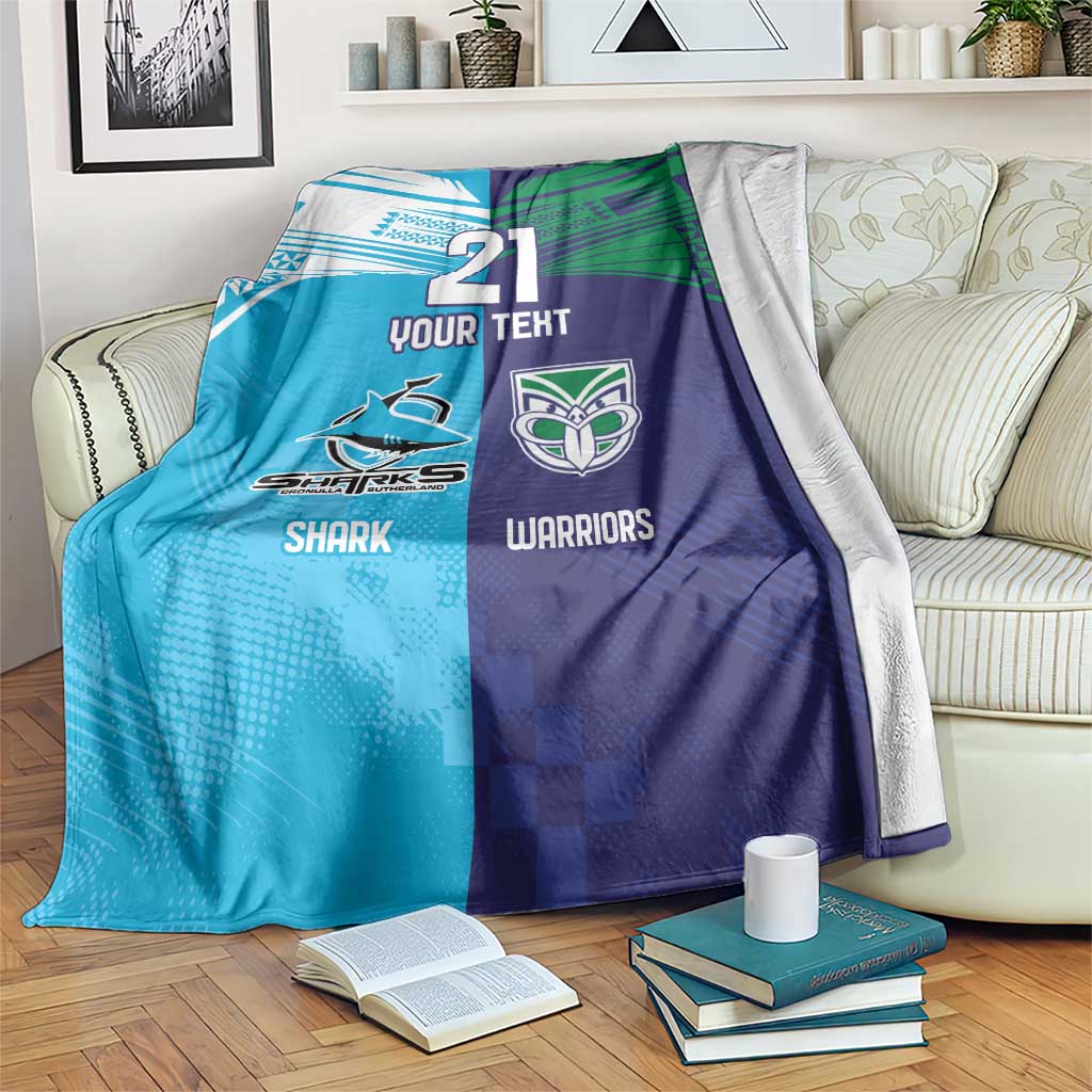 Custom Warriors-Shark Blanket Together Sporty Style
