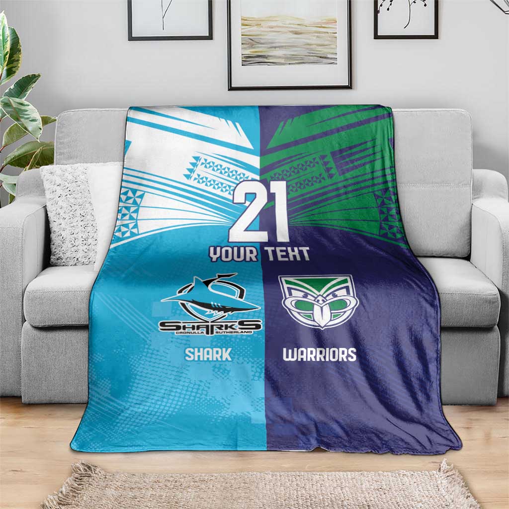 Custom Warriors-Shark Blanket Together Sporty Style