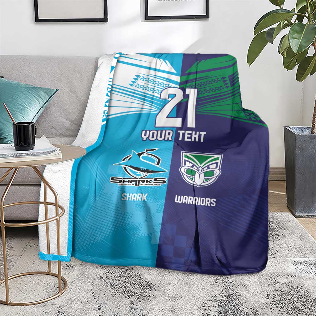 Custom Warriors-Shark Blanket Together Sporty Style