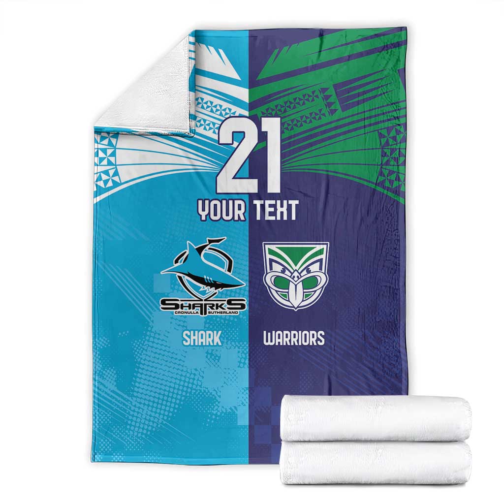 Custom Warriors-Shark Blanket Together Sporty Style
