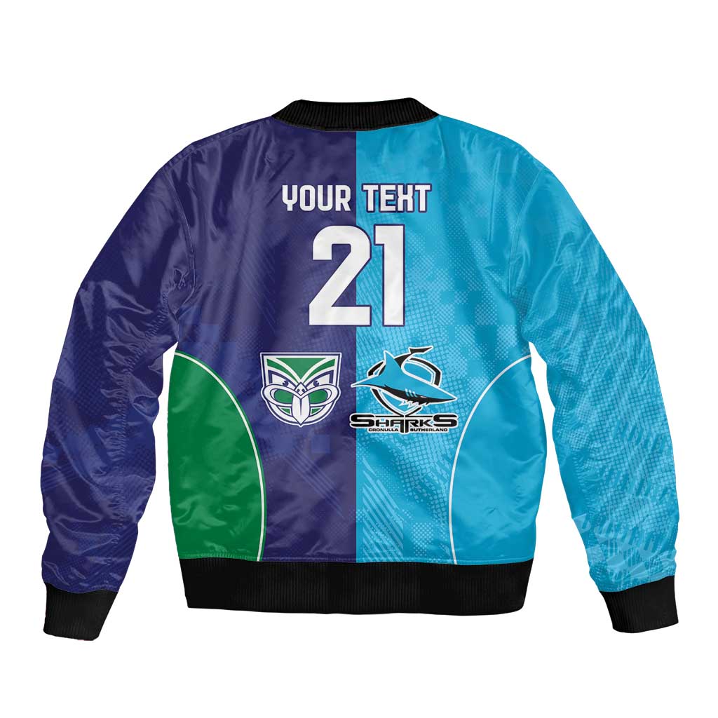 Custom Warriors-Shark Bomber Jacket Together Sporty Style