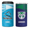 Custom Warriors-Shark 4 in 1 Can Cooler Tumbler Together Sporty Style