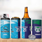 Custom Warriors-Shark 4 in 1 Can Cooler Tumbler Together Sporty Style