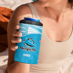 Custom Warriors-Shark 4 in 1 Can Cooler Tumbler Together Sporty Style