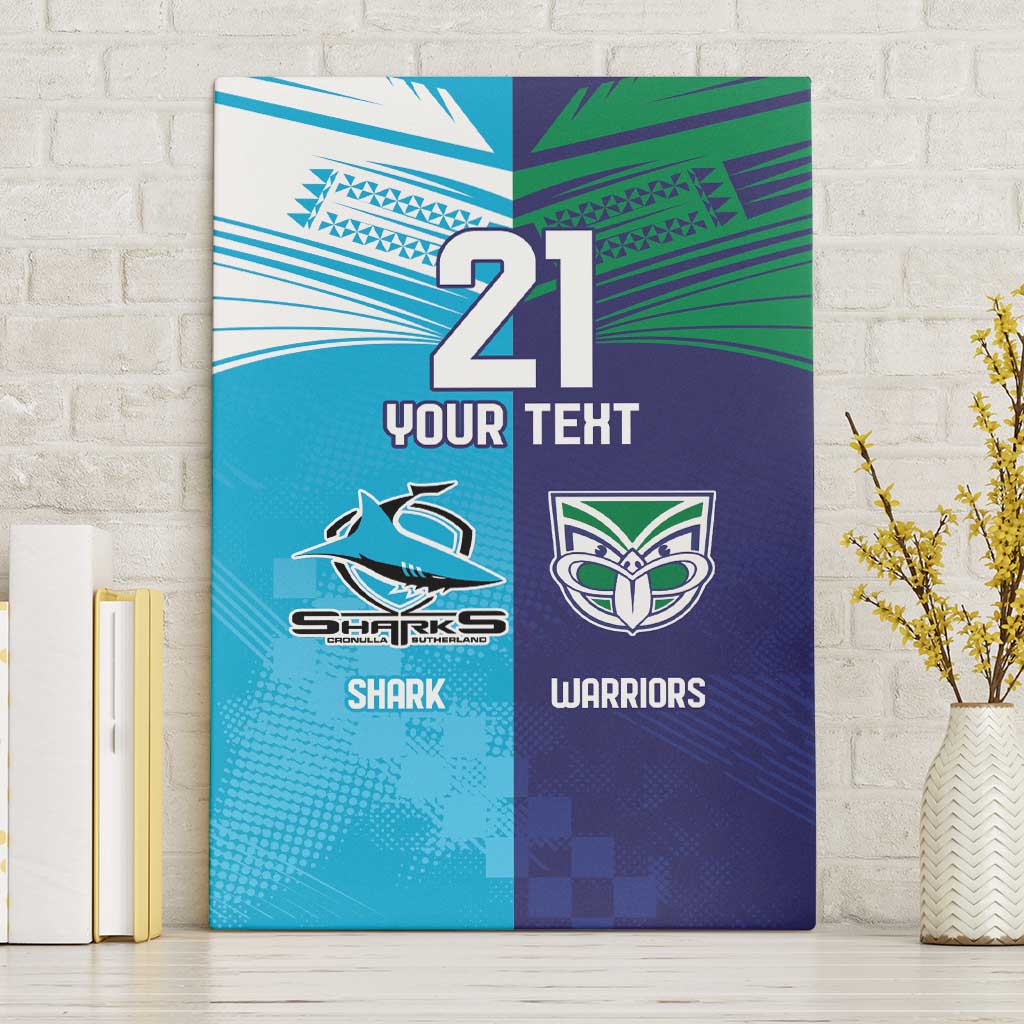 Custom Warriors-Shark Canvas Wall Art Together Sporty Style