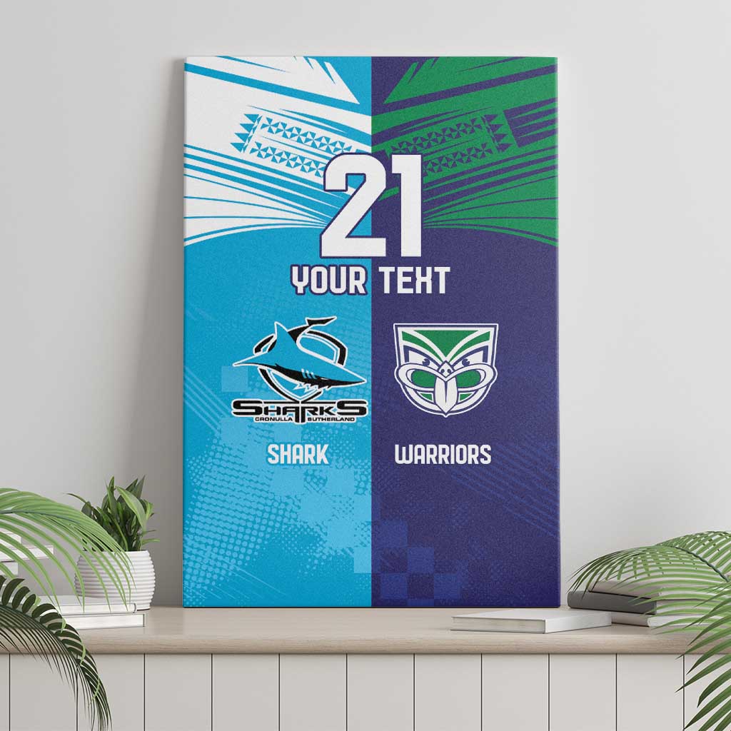 Custom Warriors-Shark Canvas Wall Art Together Sporty Style
