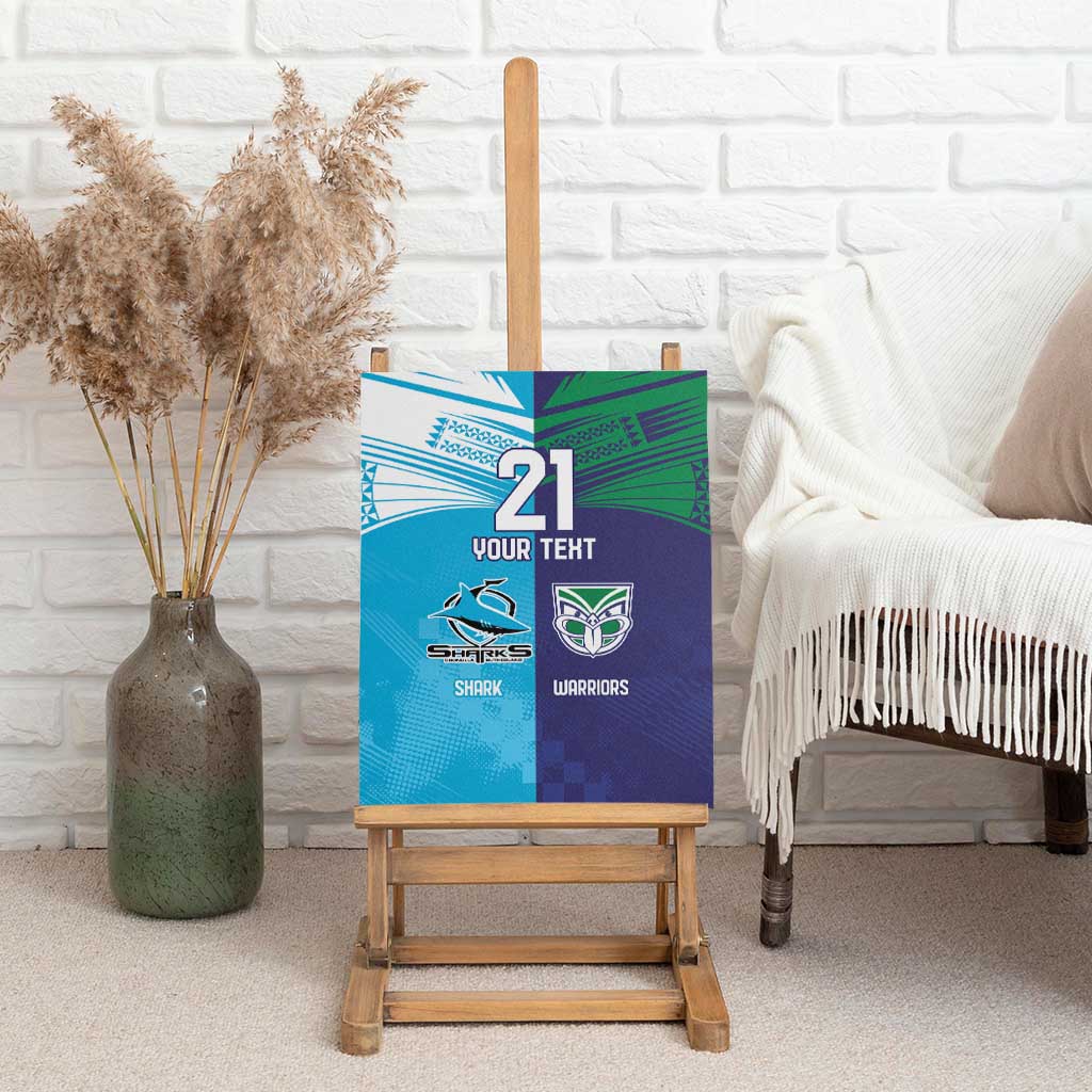 Custom Warriors-Shark Canvas Wall Art Together Sporty Style