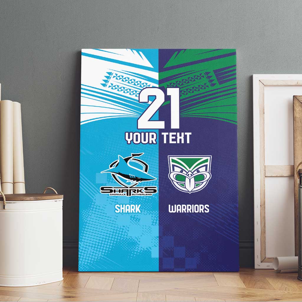 Custom Warriors-Shark Canvas Wall Art Together Sporty Style