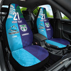 Custom Warriors-Shark Car Seat Cover Together Sporty Style