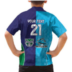 Custom Warriors-Shark Family Matching Mermaid Dress and Hawaiian Shirt Together Sporty Style