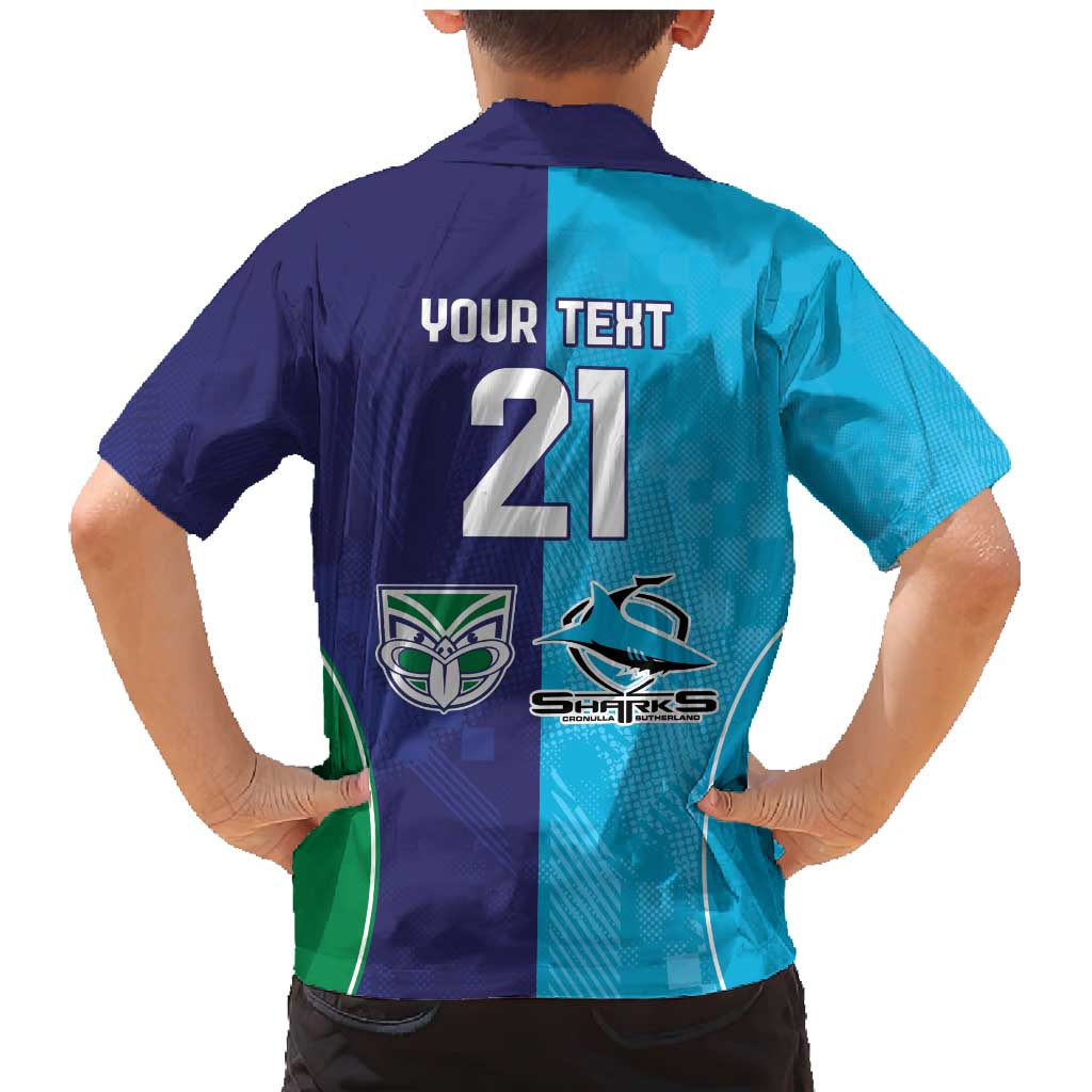 Custom Warriors-Shark Family Matching Mermaid Dress and Hawaiian Shirt Together Sporty Style
