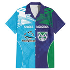 Custom Warriors-Shark Family Matching Mermaid Dress and Hawaiian Shirt Together Sporty Style