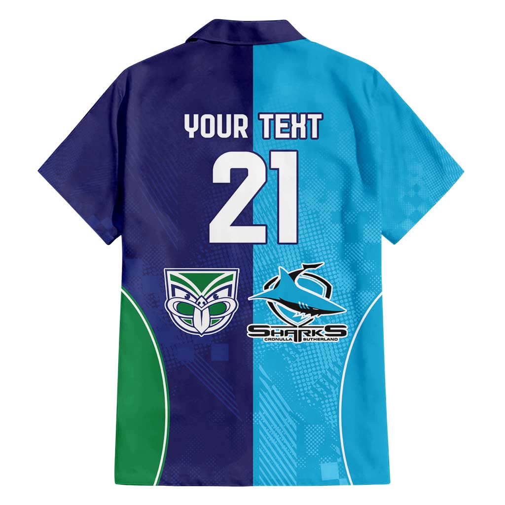 Custom Warriors-Shark Family Matching Summer Maxi Dress and Hawaiian Shirt Together Sporty Style
