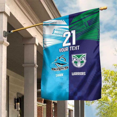 Custom Warriors-Shark Garden Flag Together Sporty Style
