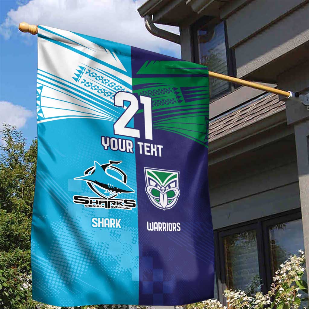 Custom Warriors-Shark Garden Flag Together Sporty Style