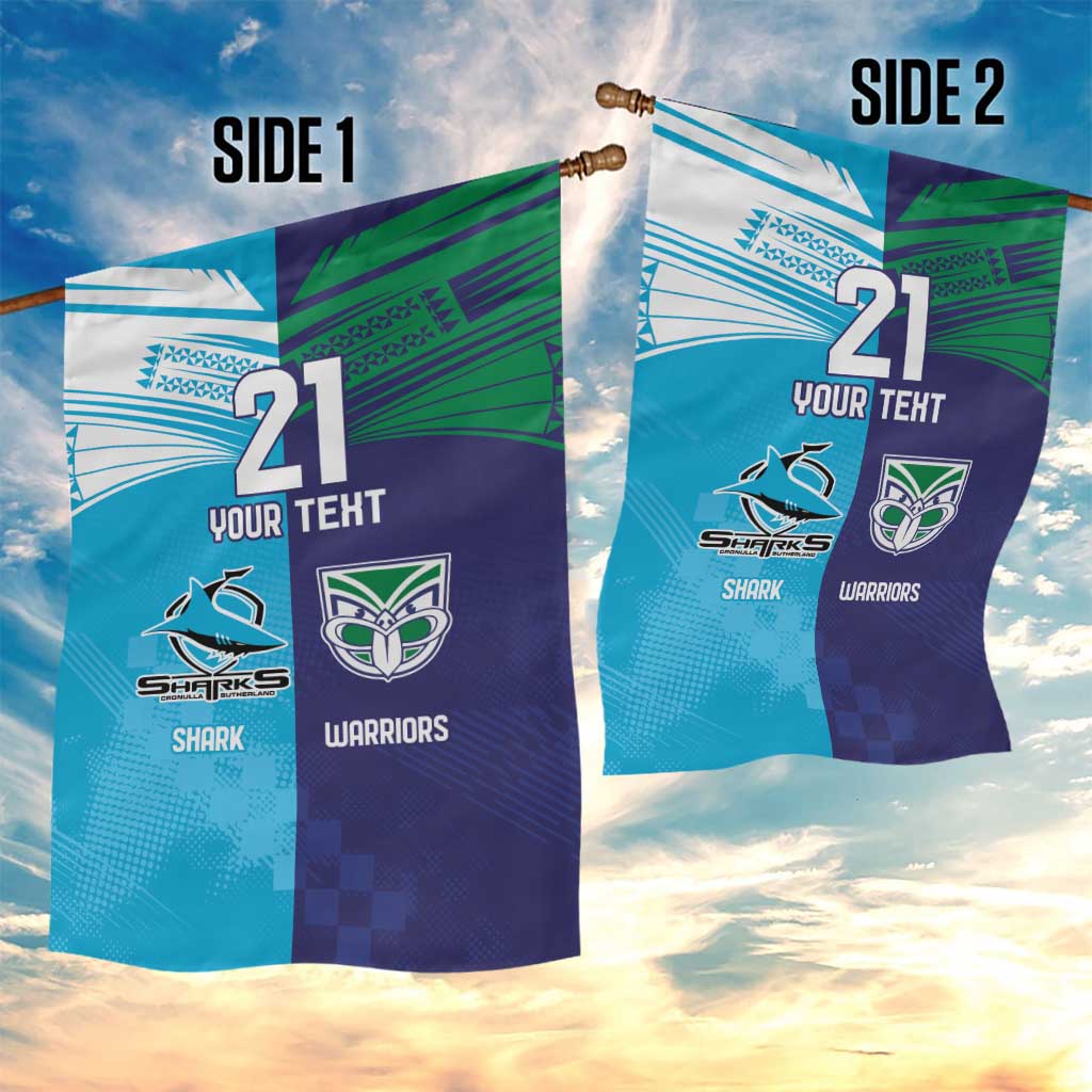 Custom Warriors-Shark Garden Flag Together Sporty Style