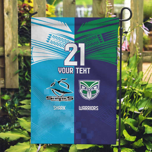 Custom Warriors-Shark Garden Flag Together Sporty Style