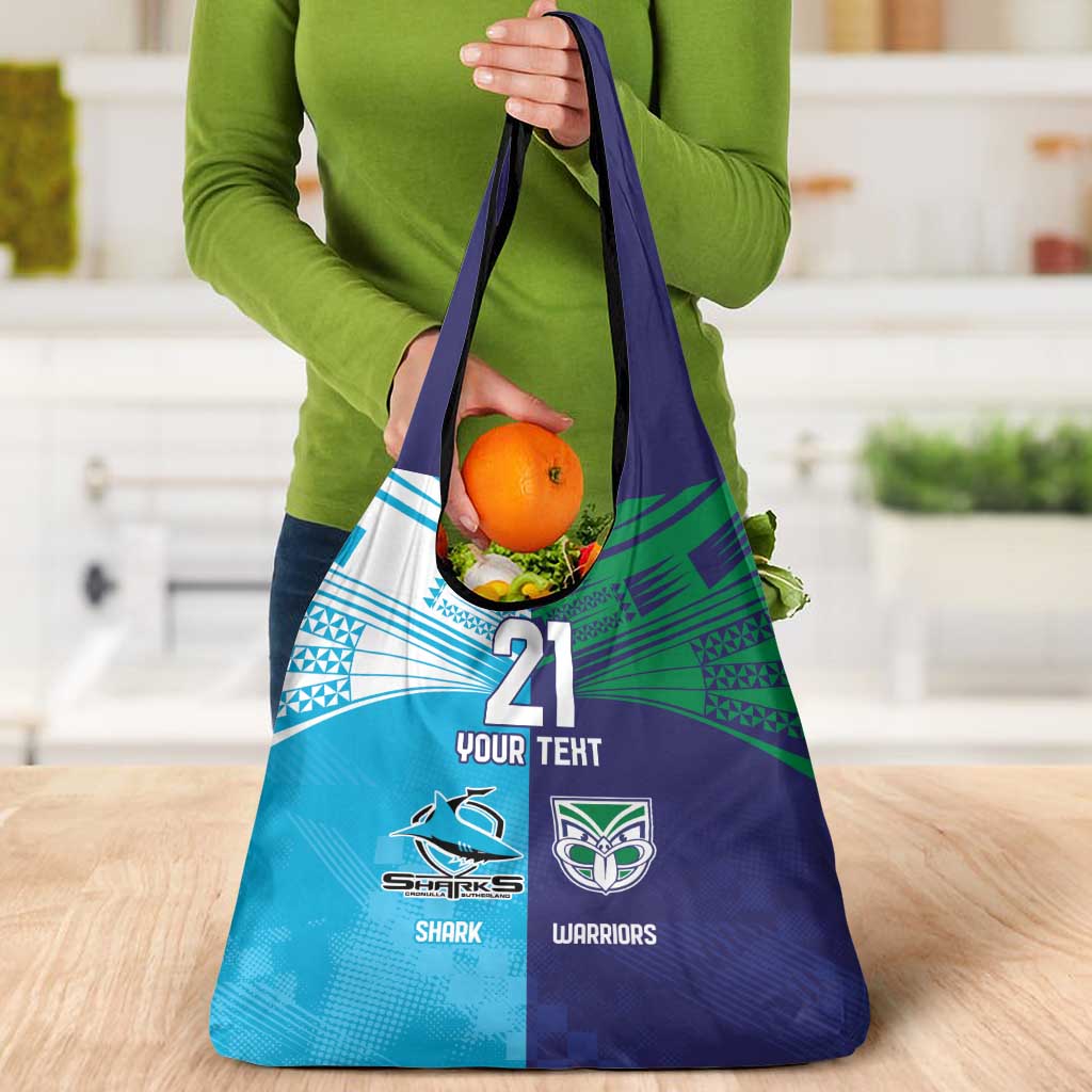 Custom Warriors-Shark Grocery Bag Together Sporty Style