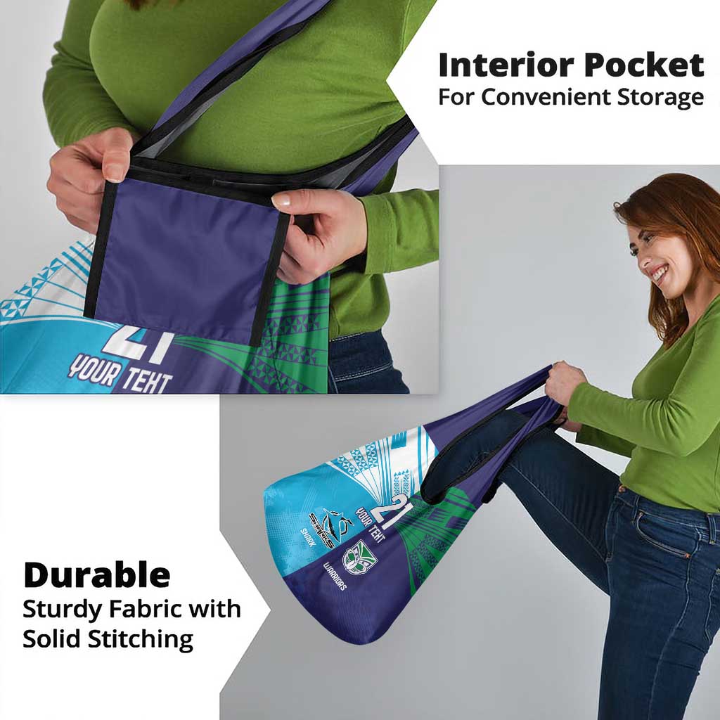 Custom Warriors-Shark Grocery Bag Together Sporty Style