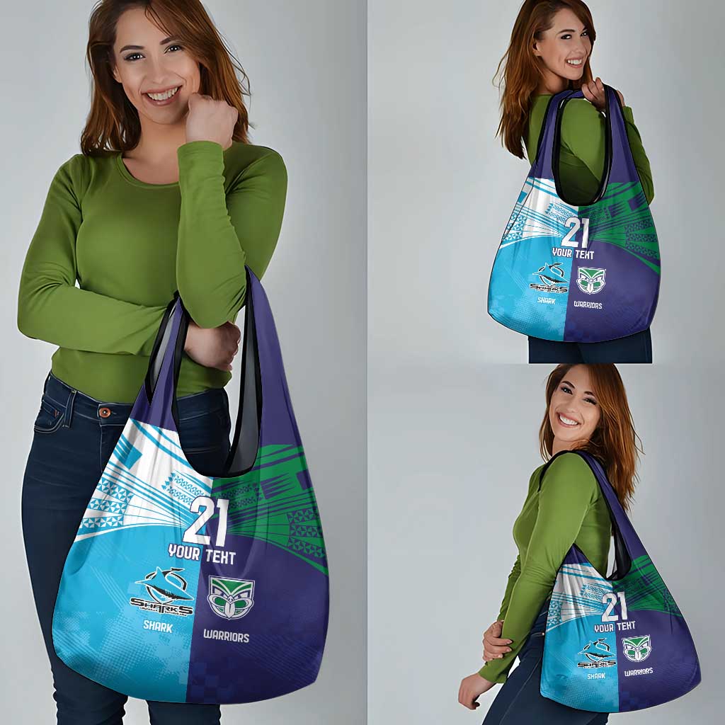 Custom Warriors-Shark Grocery Bag Together Sporty Style