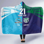 Custom Warriors-Shark Hooded Blanket Together Sporty Style